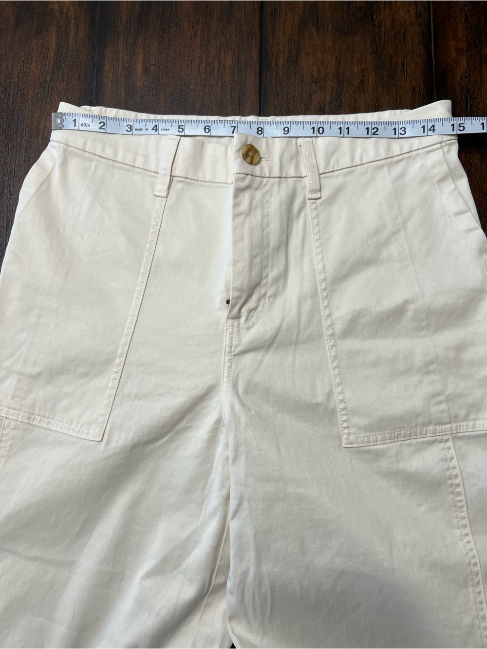 Vuori NWOT Anza Twill Structured Barrel Leg Pant VW4310 Natural Women’s Size Med - Picture 11 of 15